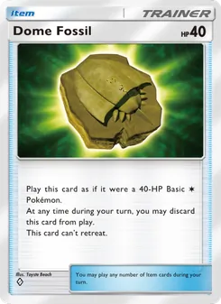 Pokémon-Karte Dome Fossil 217/226