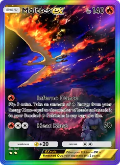 Pokémon-Karte Moltres ex 274/226