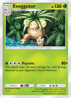 Pokémon-Karte Exeggutor 002/068