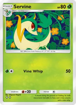 Pokémon-Karte Servine 005/068