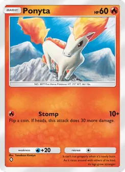 Pokémon-Karte Ponyta 010/068