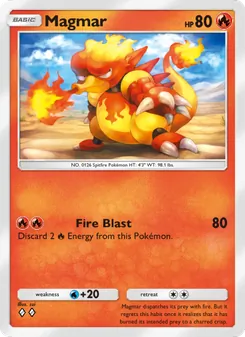 Pokémon-Karte Magmar 012/068