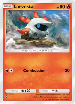 Pokémon-Karte Larvesta 013/068