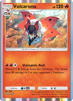 Pokémon-Karte Volcarona 014/068