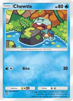 Pokémon-Karte Chewtle 022/068