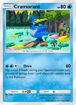 Pokémon-Karte Cramorant 024/068