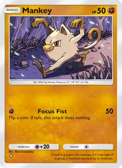 Pokémon-Karte Mankey 041/068