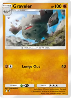 Pokémon-Karte Graveler 044/068