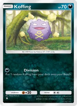 Pokémon-Karte Koffing 049/068