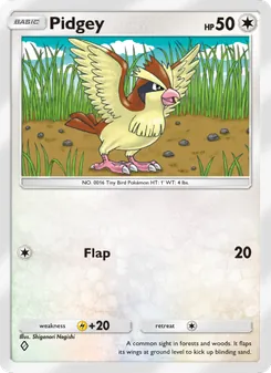 Pokémon-Karte Pidgey 057/068
