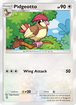 Pokémon-Karte Pidgeotto 058/068