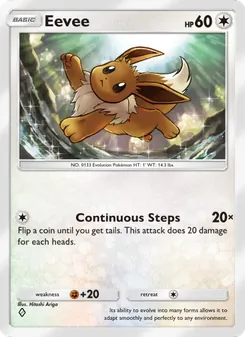 Pokémon-Karte Eevee 061/068