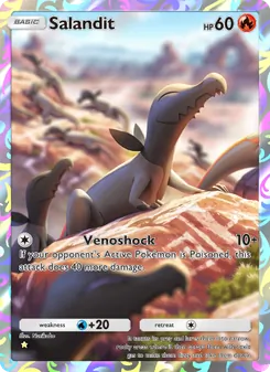 Pokémon-Karte Salandit 071/068