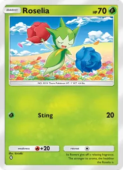 Pokémon-Karte Roselia 008/140