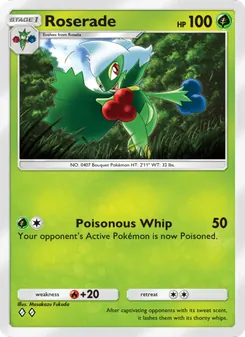 Pokémon-Karte Roserade 009/140