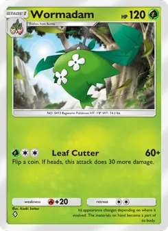 Pokémon-Karte Wormadam 016/140