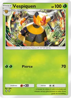 Pokémon-Karte Vespiquen 018/140