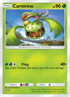 Pokémon-Karte Carnivine 019/140