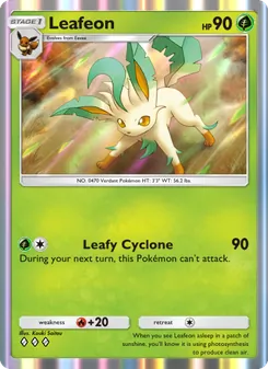 Pokémon-Karte Leafeon 020/140