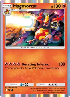 Pokémon-Karte Magmortar 024/140