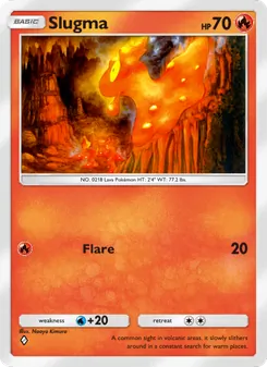 Pokémon-Karte Slugma 025/140