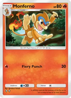 Pokémon-Karte Monferno 028/140