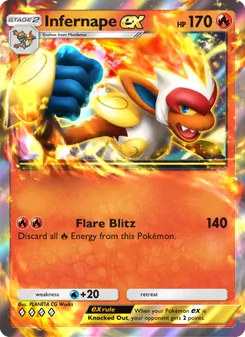 Pokémon-Karte Infernape ex 029/140