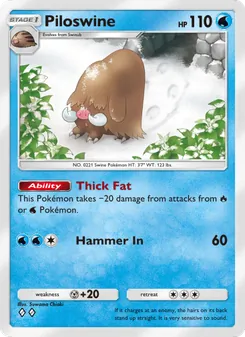 Pokémon-Karte Piloswine 032/140