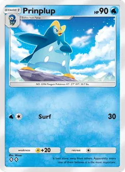 Pokémon-Karte Prinplup 036/140