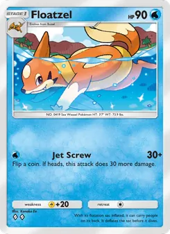 Pokémon-Karte Floatzel 039/140