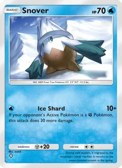 Pokémon-Karte Snover 044/140