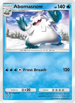 Pokémon-Karte Abomasnow 045/140