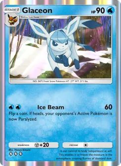 Pokémon-Karte Glaceon 046/140