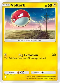 Pokémon-Karte Voltorb 054/140