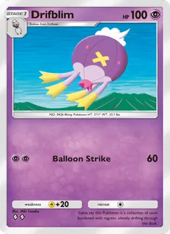 Pokémon-Karte Drifblim 074/140