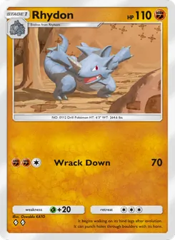 Pokémon-Karte Rhydon 081/140