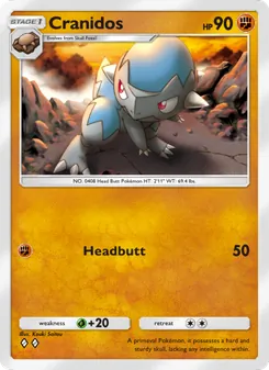 Pokémon-Karte Cranidos 088/140