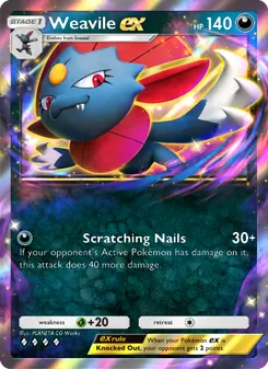 Pokémon-Karte Weavile ex 099/140