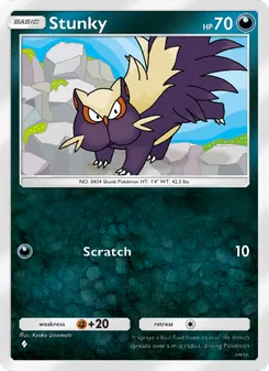 Pokémon-Karte Stunky 102/140
