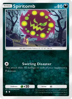 Pokémon-Karte Spiritomb 104/140
