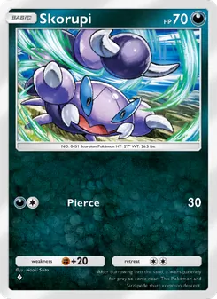 Pokémon-Karte Skorupi 105/140