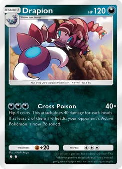 Pokémon-Karte Drapion 106/140