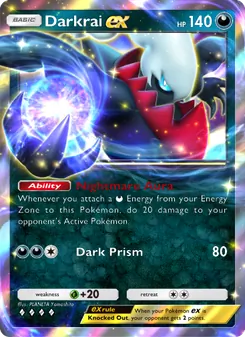 Pokémon-Karte Darkrai ex 110/140