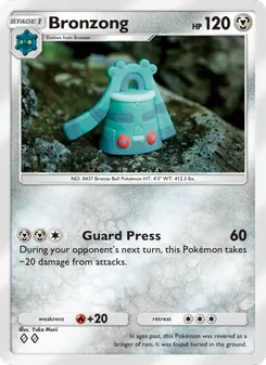 Pokémon-Karte Bronzong 117/140