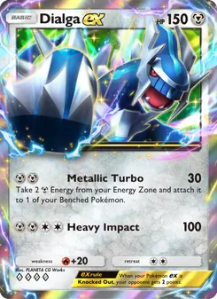 Pokémon-Karte Dialga ex 119/140