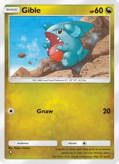 Pokémon-Karte Gible 121/140