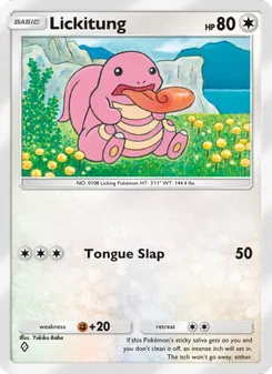 Pokémon-Karte Lickitung 124/140