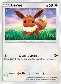 Pokémon-Karte Eevee 126/140