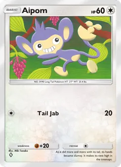 Pokémon-Karte Aipom 130/140