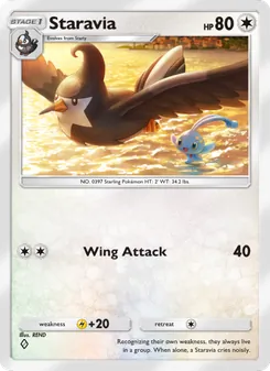 Pokémon-Karte Staravia 133/140